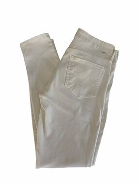 MOTHER White The Looker Skinny Jeans High Rise Stretch denim 28
